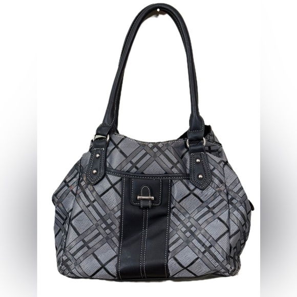Stylish Black and Gray Women's Handbag - Picture 1 of 3